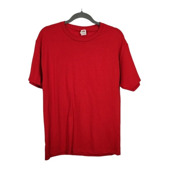 Fruit of‎ the Loom Basic Red T-Shirt Size Medium - Picture 1 of 4